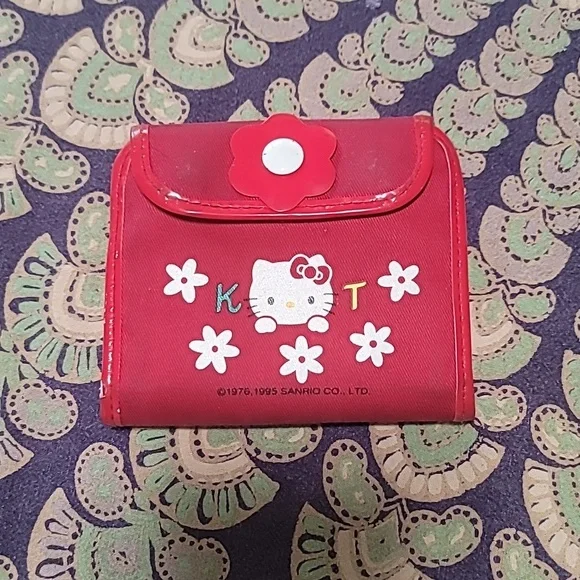 Hello Kitty Wallet 1990 超希少 ハローキティ 1990年 財布 二つ折り